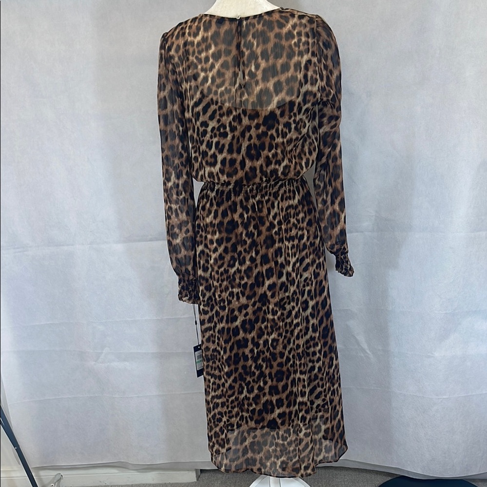 Leopard Print Long Sleeve Dress - Picture 9 of 14
